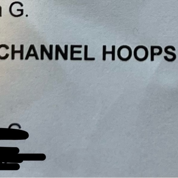 Gold diamond hoops - Picture 5 of 5